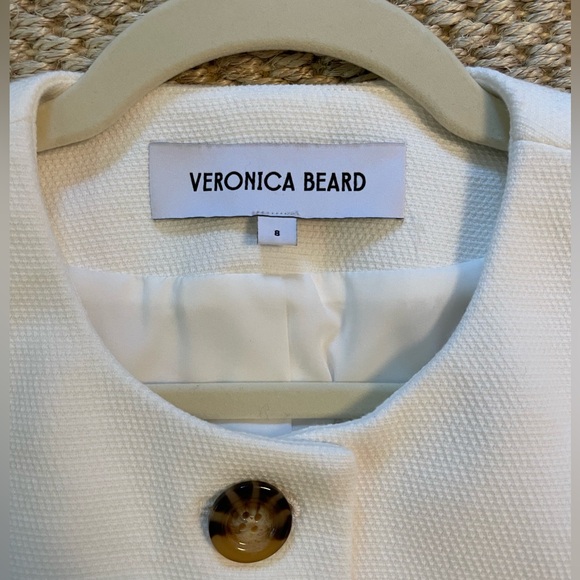 Veronica Beard Tamara Ivory Buttoned Vest 8 - Picture 4 of 8